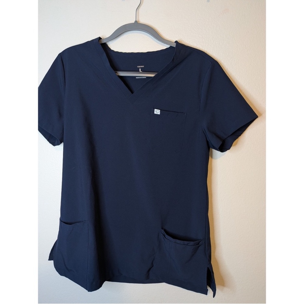 Navy Blue CozyFit scrub set